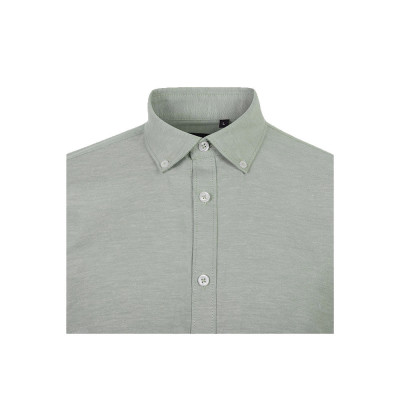 VL PRITHVI MAN. Camisa Oxford (180 g/m²) para homem em algodão (50), poliéster (45) e elastano (5)